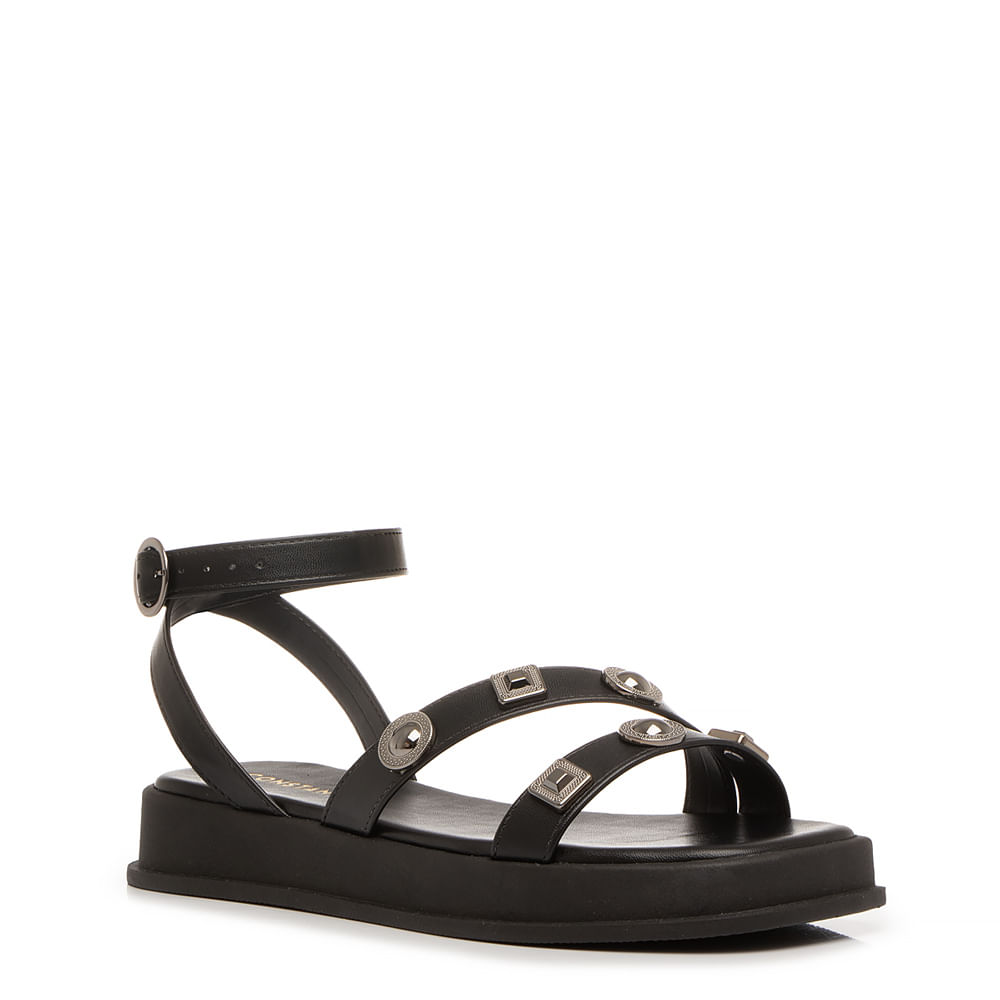 Papete Flatform Preta Mix Enfeites