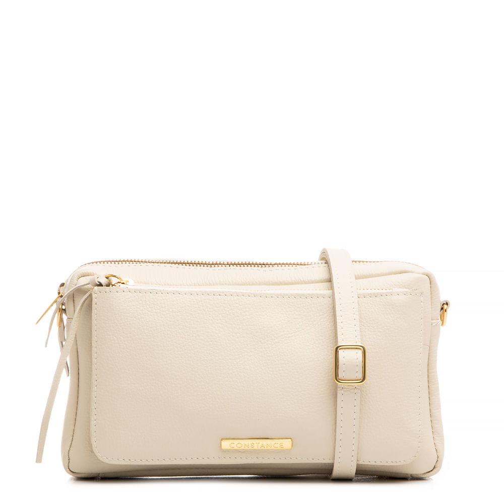 Bolsa Off White Couro