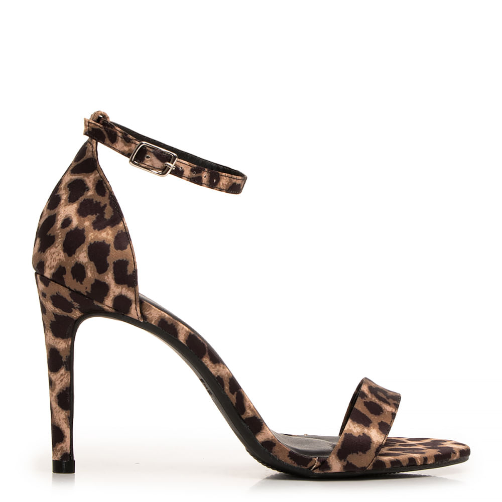 Sandália Animal Print de Tira
