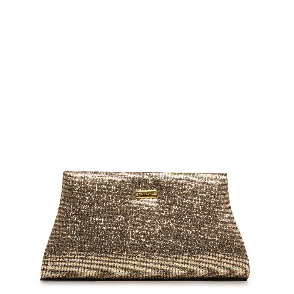 Clutch Dourada Glitter