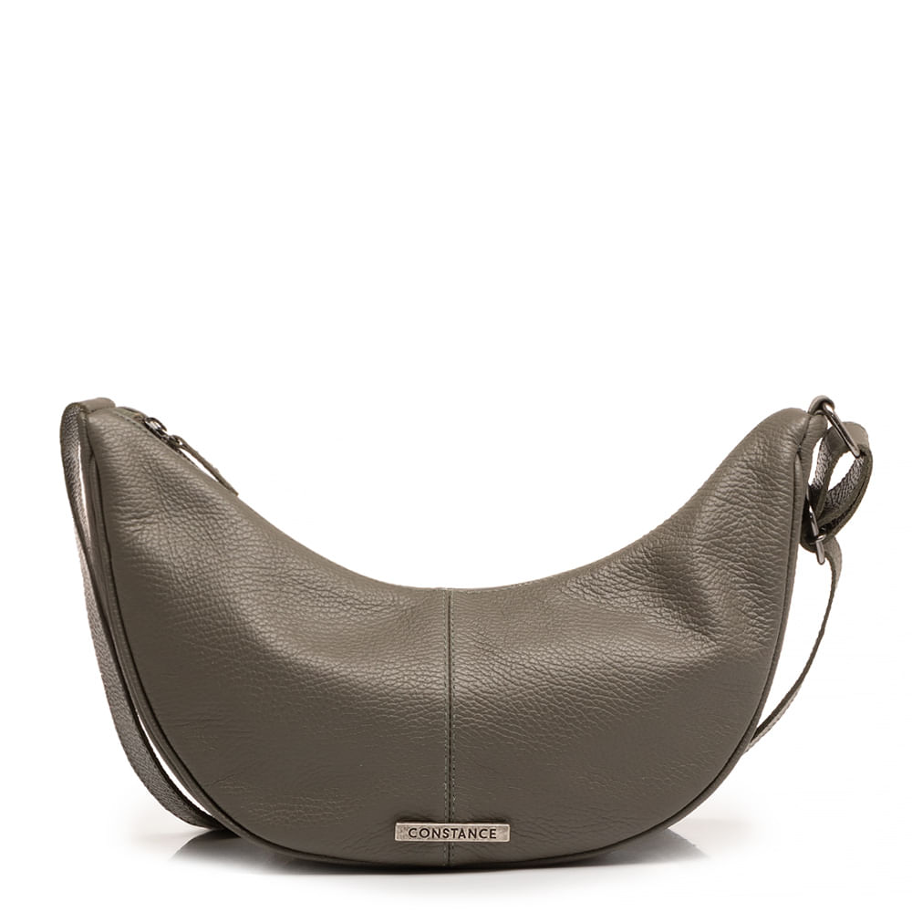 Bolsa Meia Lua Couro Verde
