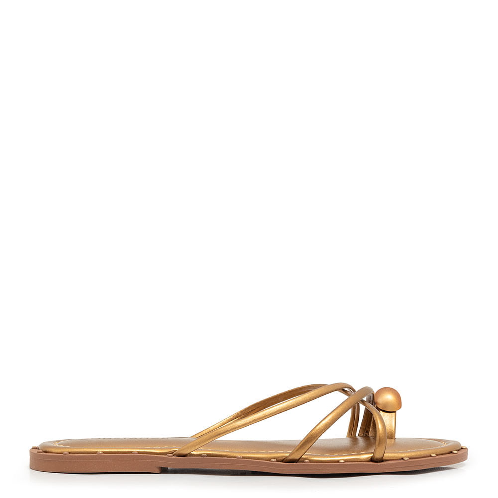 Rasteira Enfeite Bronze