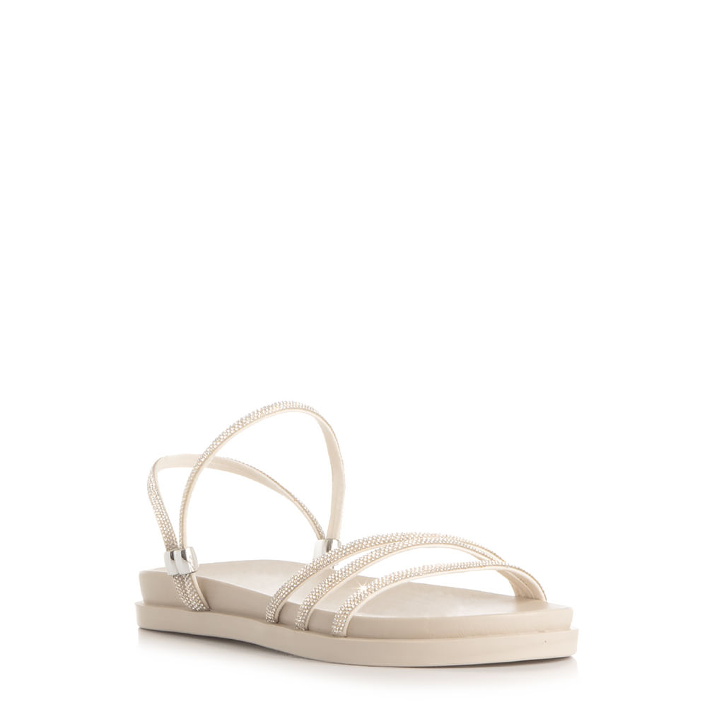 Papete Off White Dois em Um Detalhe Strass