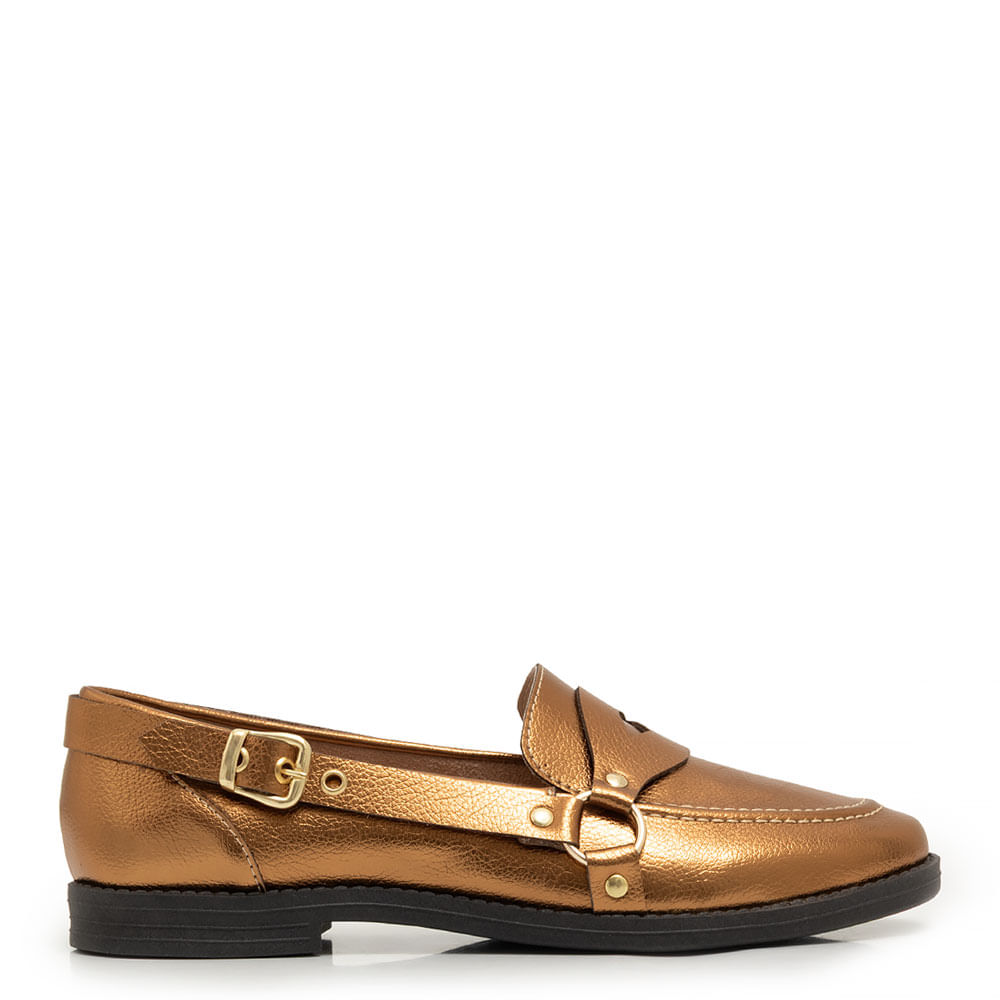 Mocassim Argolas Bronze