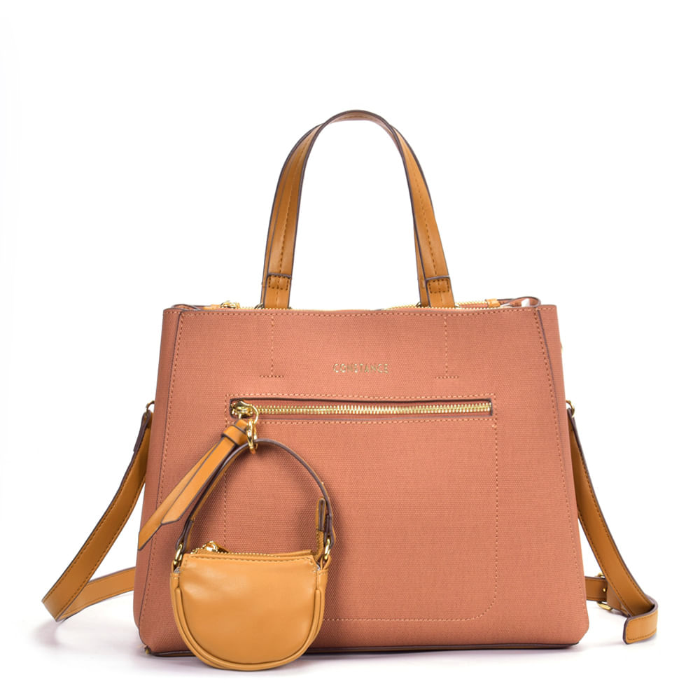 Bolsa Tote Mini Bag Caramelo