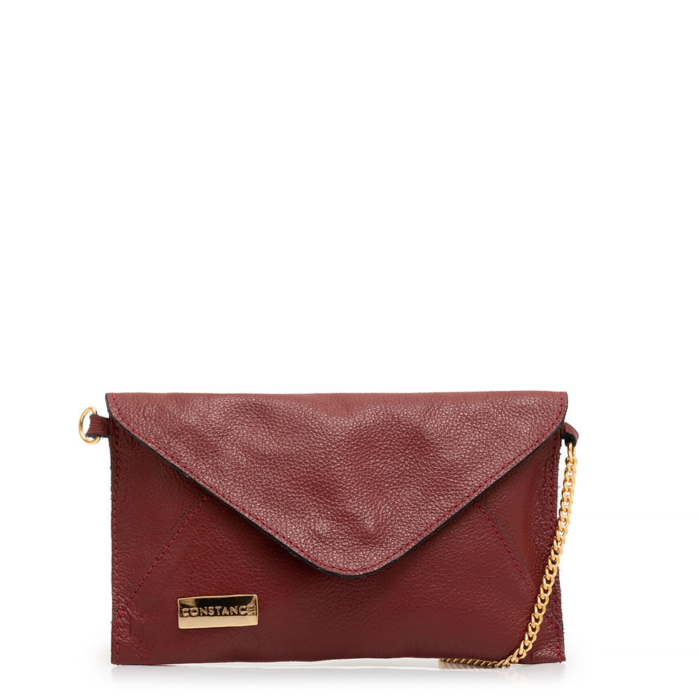 Mini Bolsa Couro Corrente Bordo