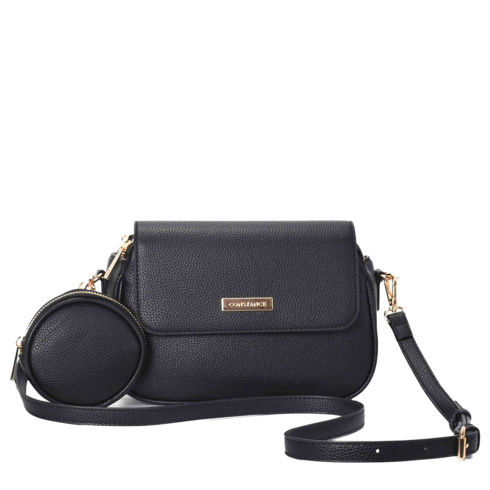 Bolsa Tiracolo Mini Bag Pequena Preta