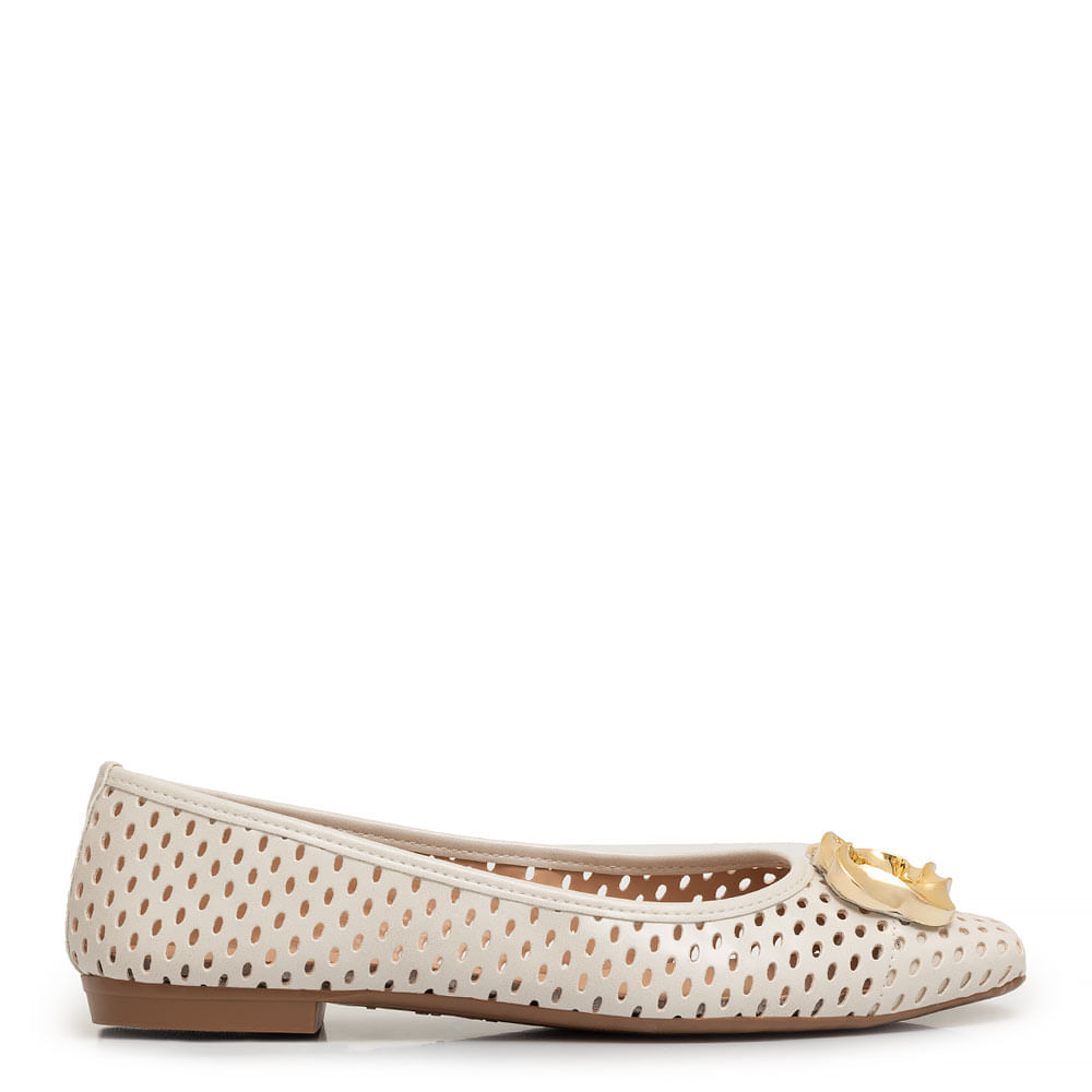 Sapatilha off White Laser Enfeite