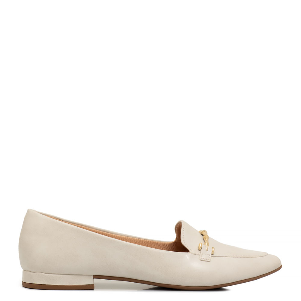 Mocassim Off White Bridão Bambu