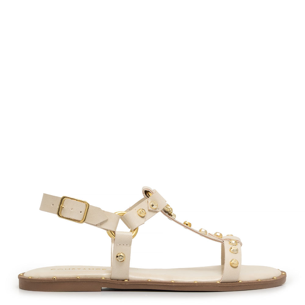 Rasteira Off White Tachas