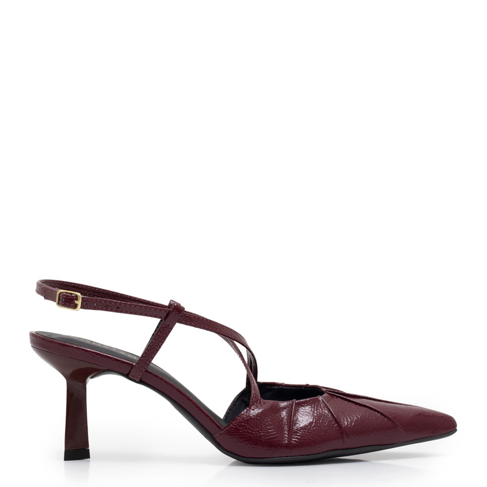 Scarpin Franzido Bordo