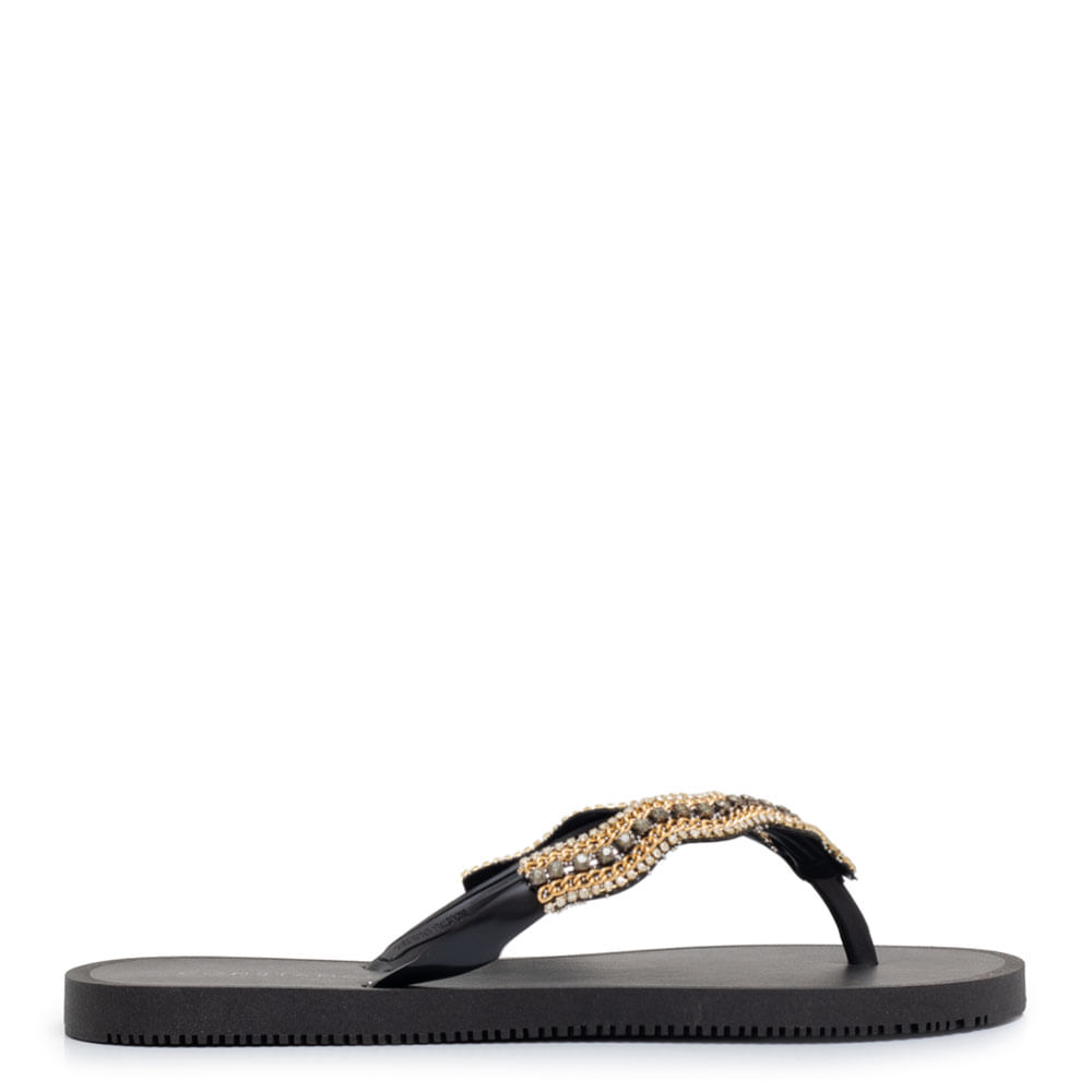 Chinelo Preto Pedraria