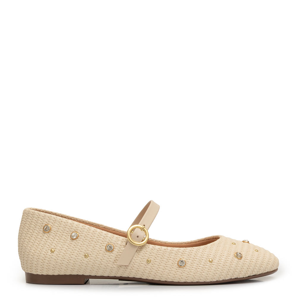Sapatilha Off White Boneca Pedraria