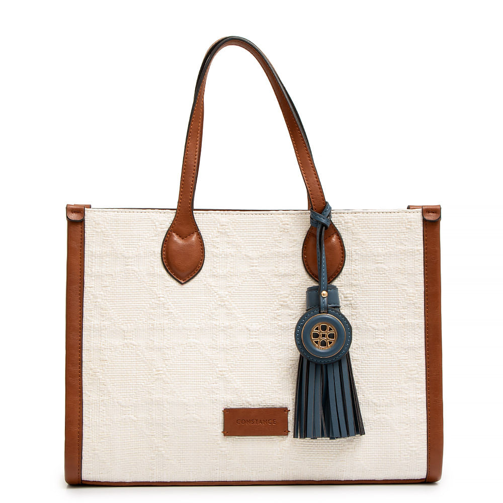 Bolsa Tote Palha Barbicacho Off White