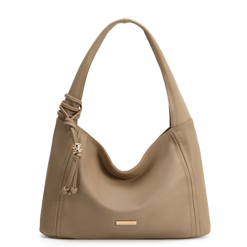 Bolsa Bege Hobo Pingente