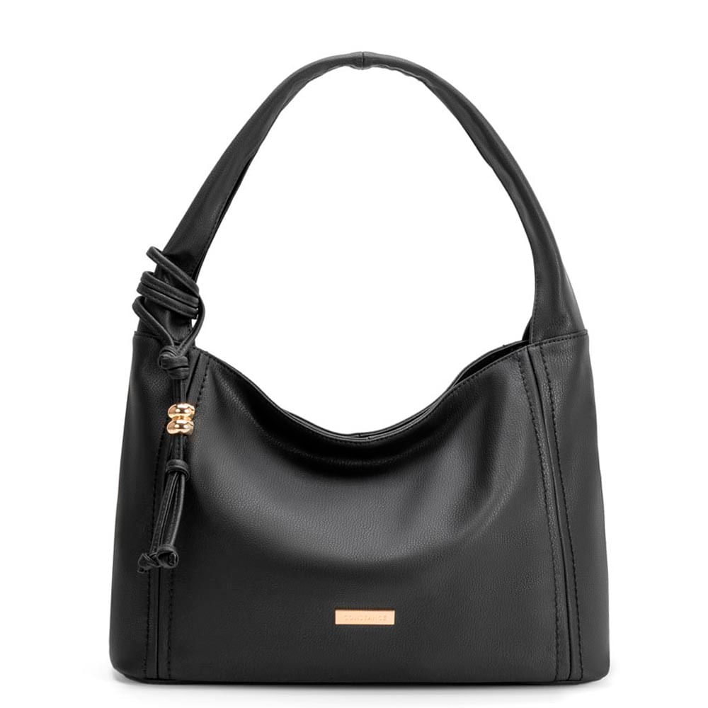 Bolsa Hobo Pingente Preta