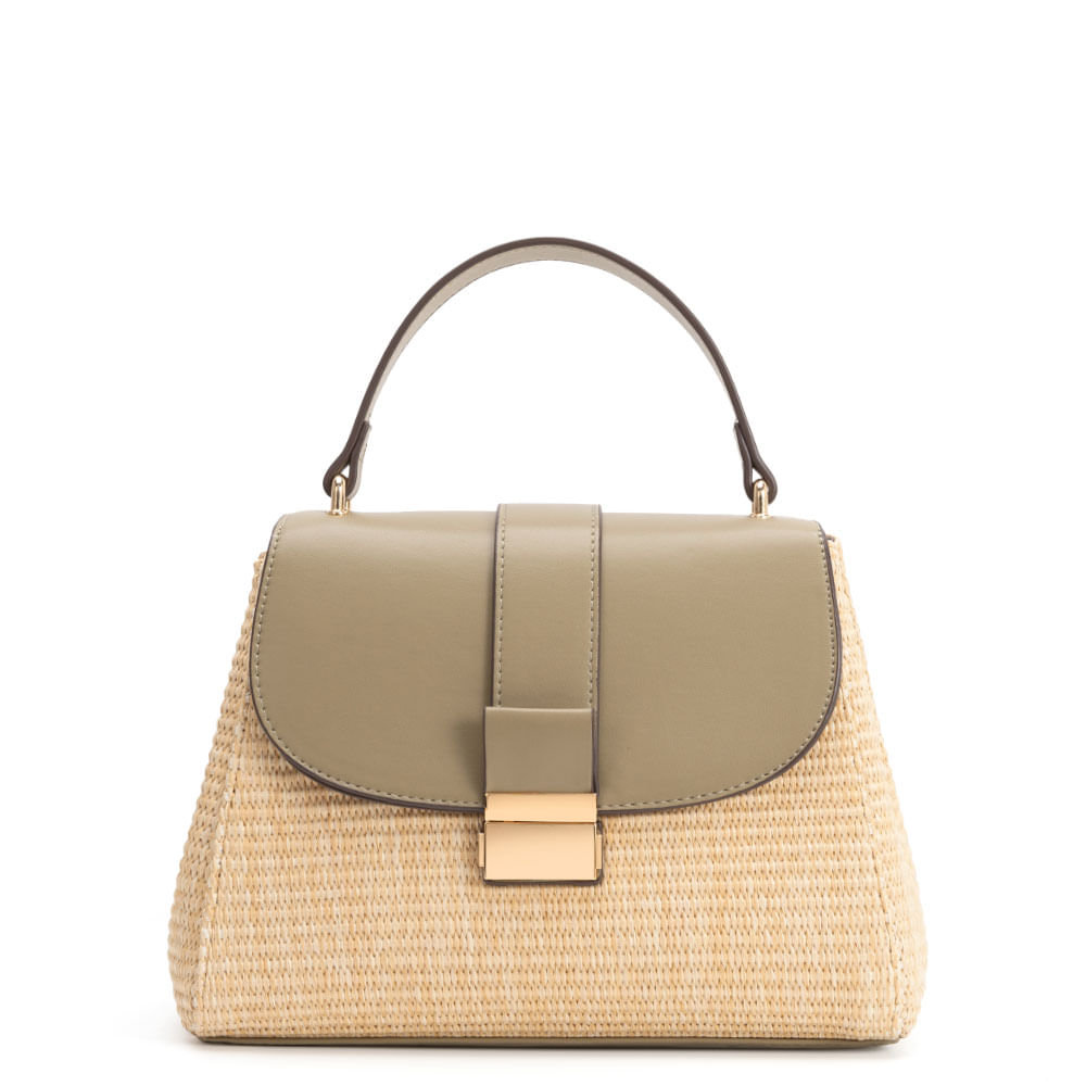 Bolsa Tiracolo Palha Verde