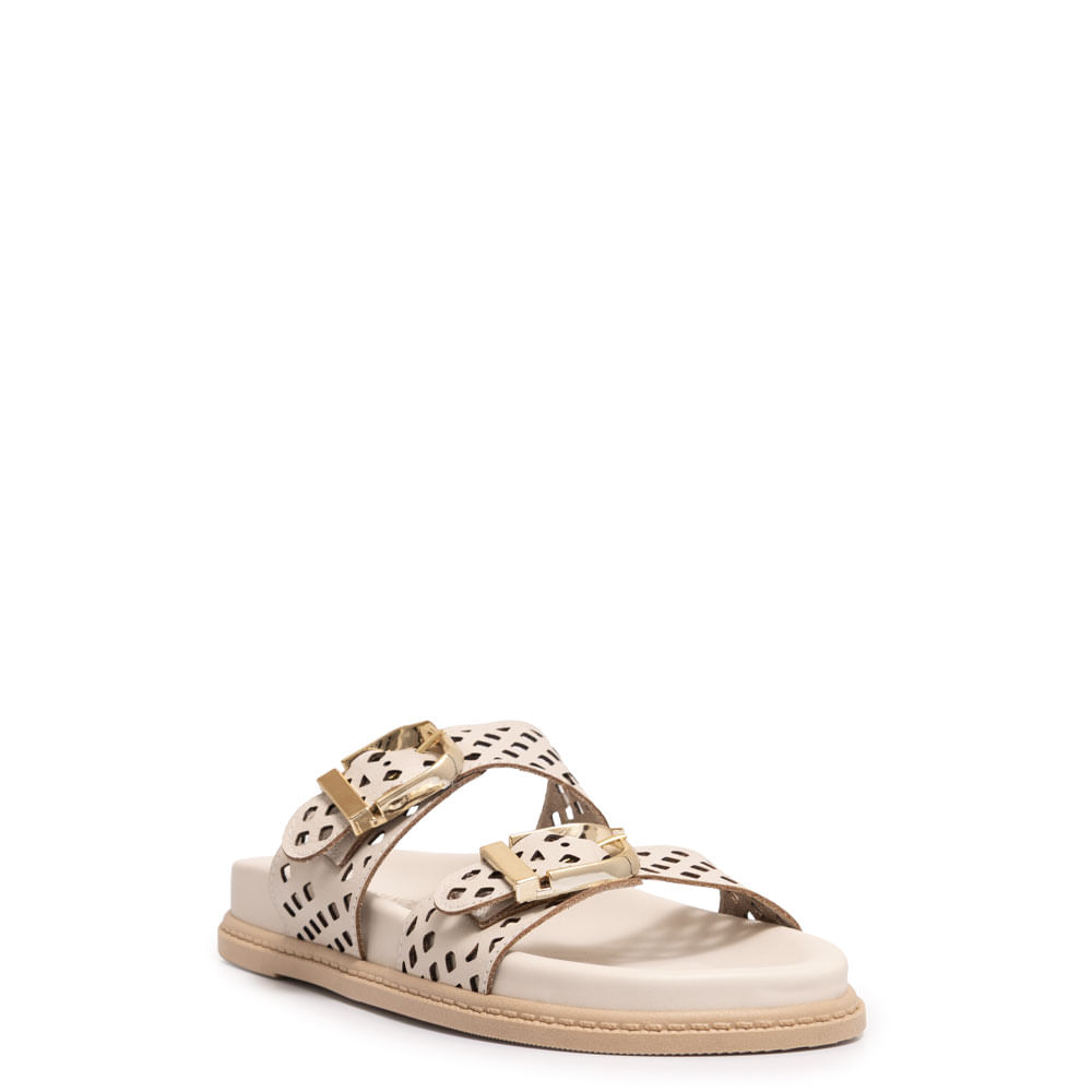 Papete Off White Couro Laser