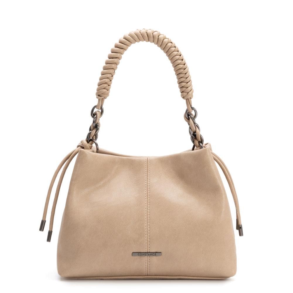 Bolsa Tiracolo Alça Rolotê Bege