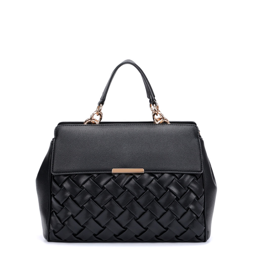 Bolsa Tote Tressê Preta