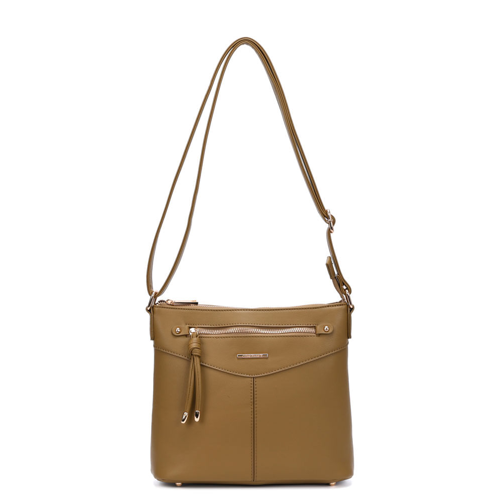 Bolsa Tiracolo Zíper Verde