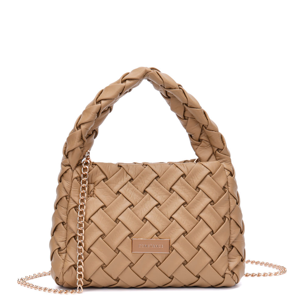Bolsa de Mão Tressê Bege