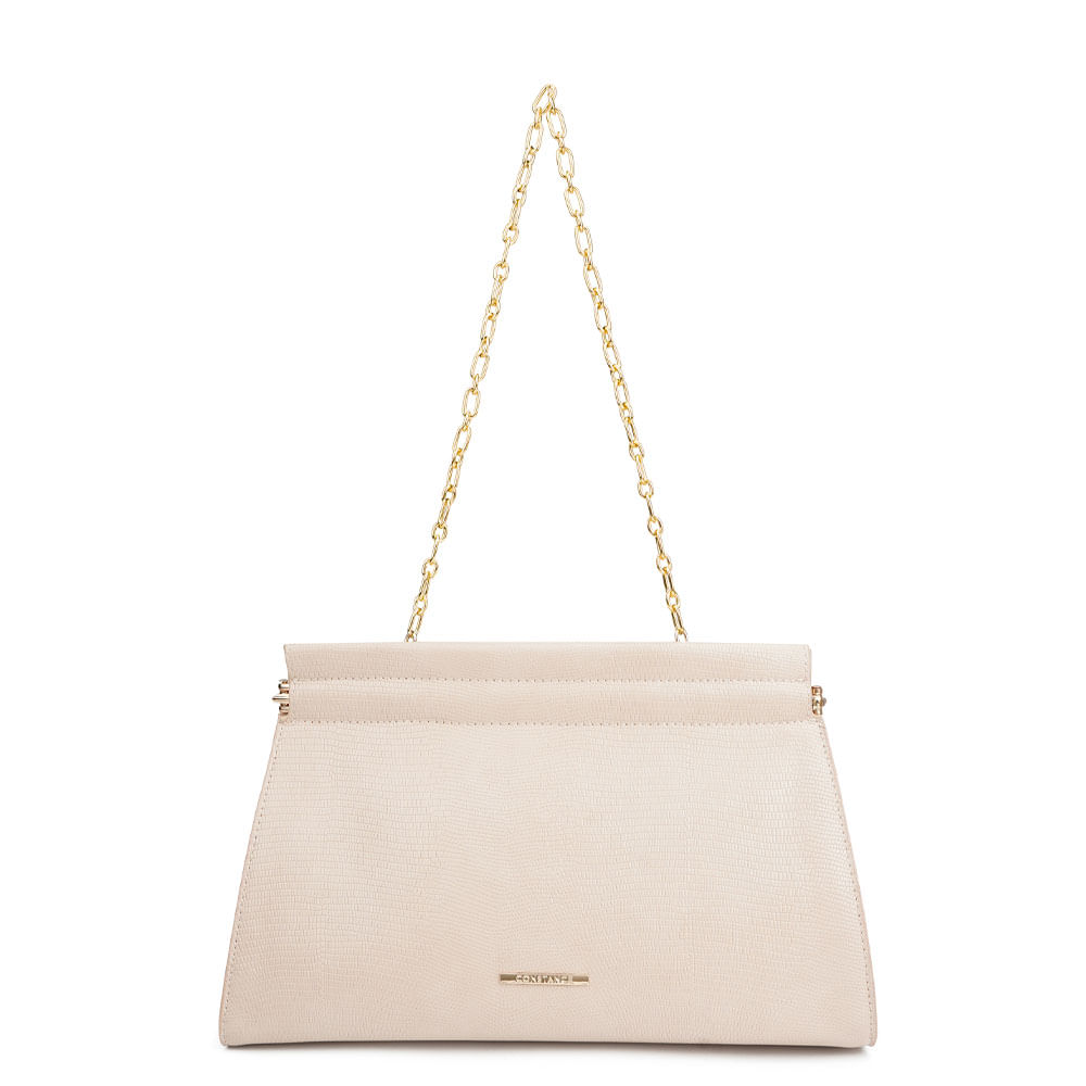 Clutch Textura Lizard Nude