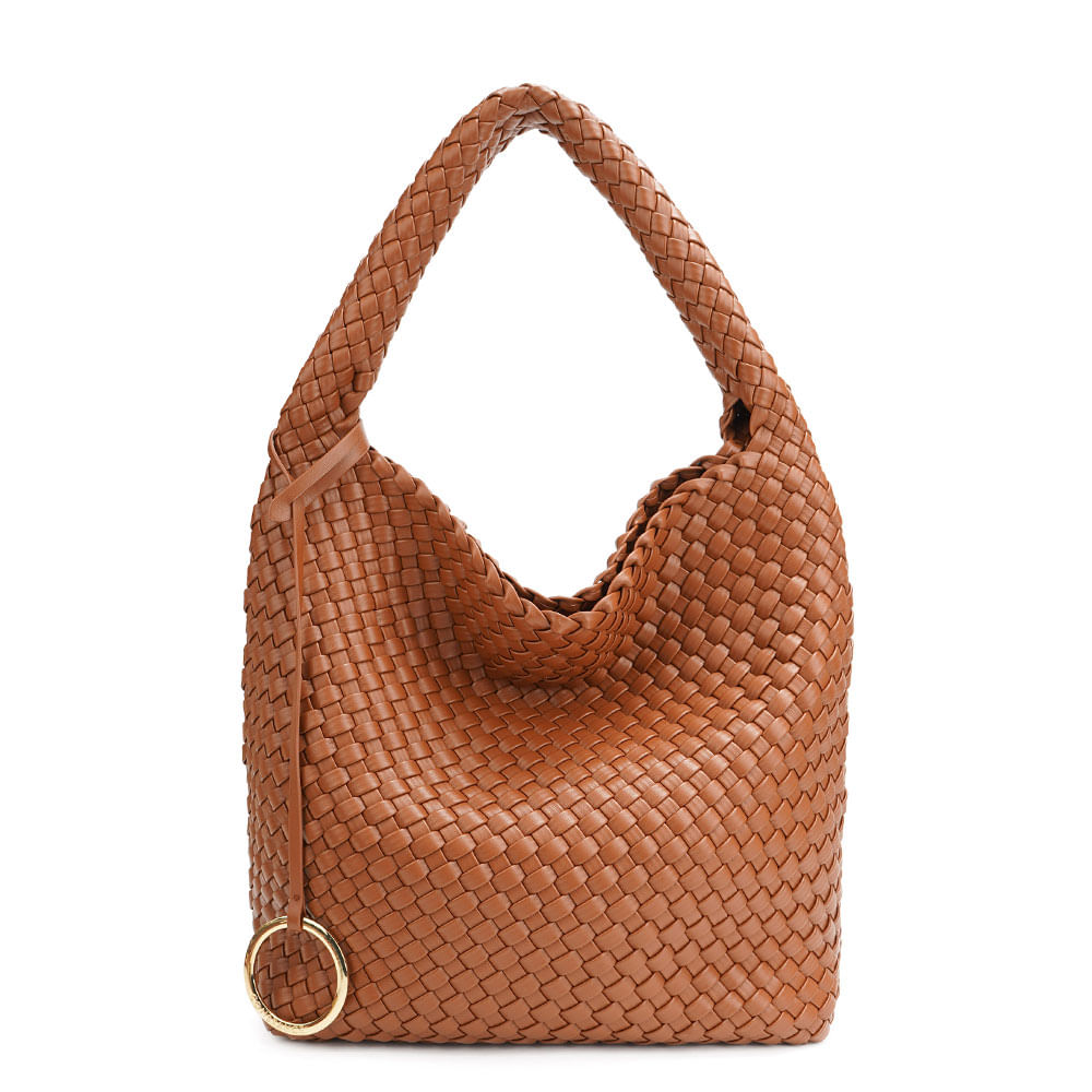 Bolsa Hobo Tressê Caramelo