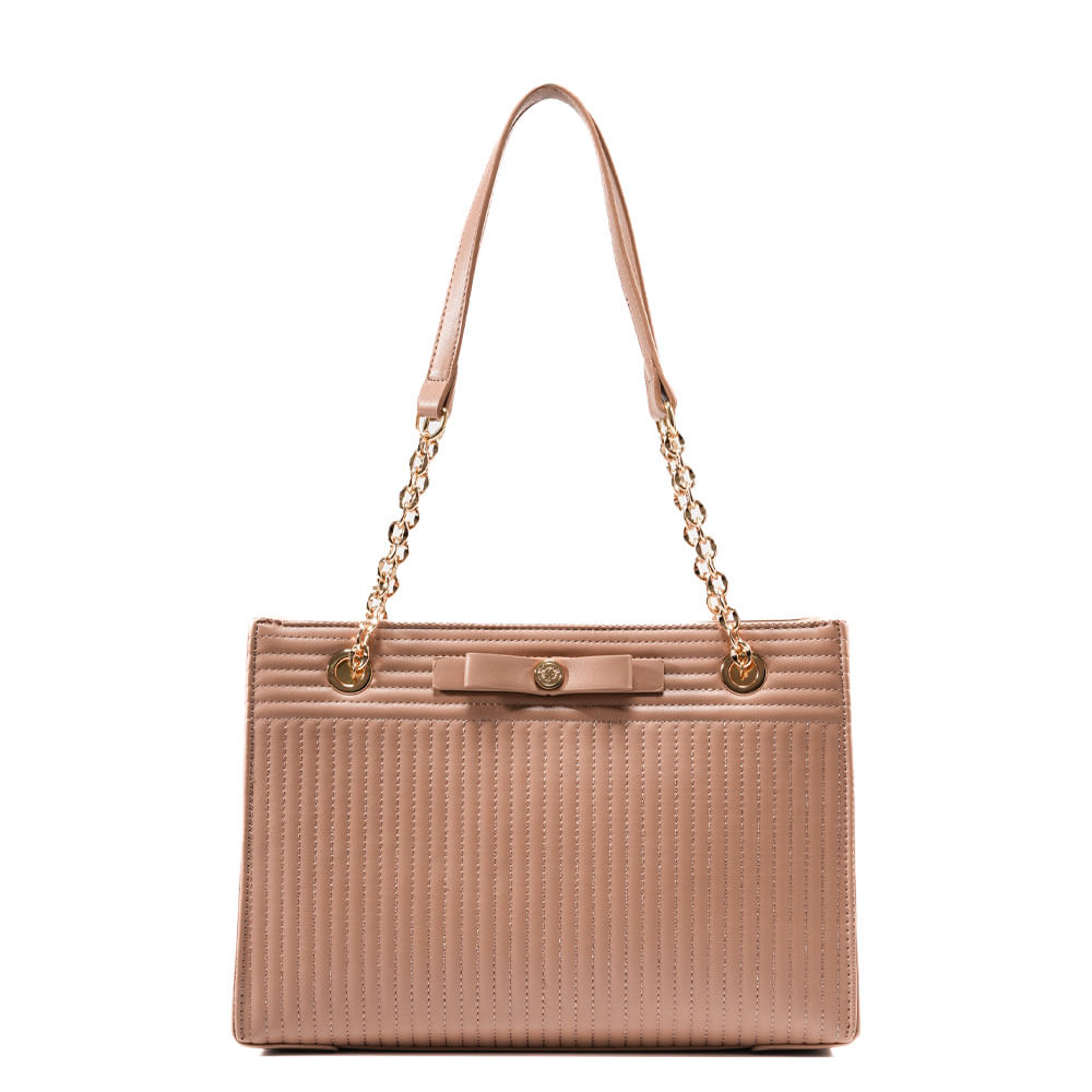 Bolsa Tote Laço Nude