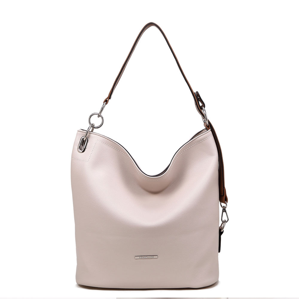 Bolsa Hobo Bicolor Off white