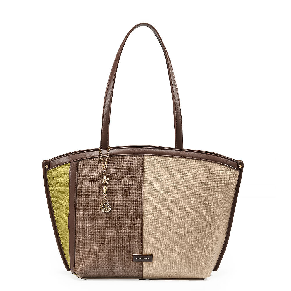 Bolsa Shopping Chaveiro Mar Marrom