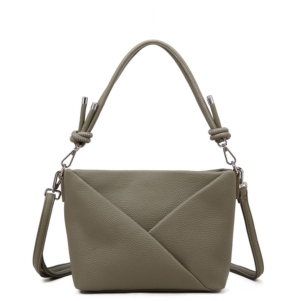 Bolsa Tiracolo Geométrica Verde