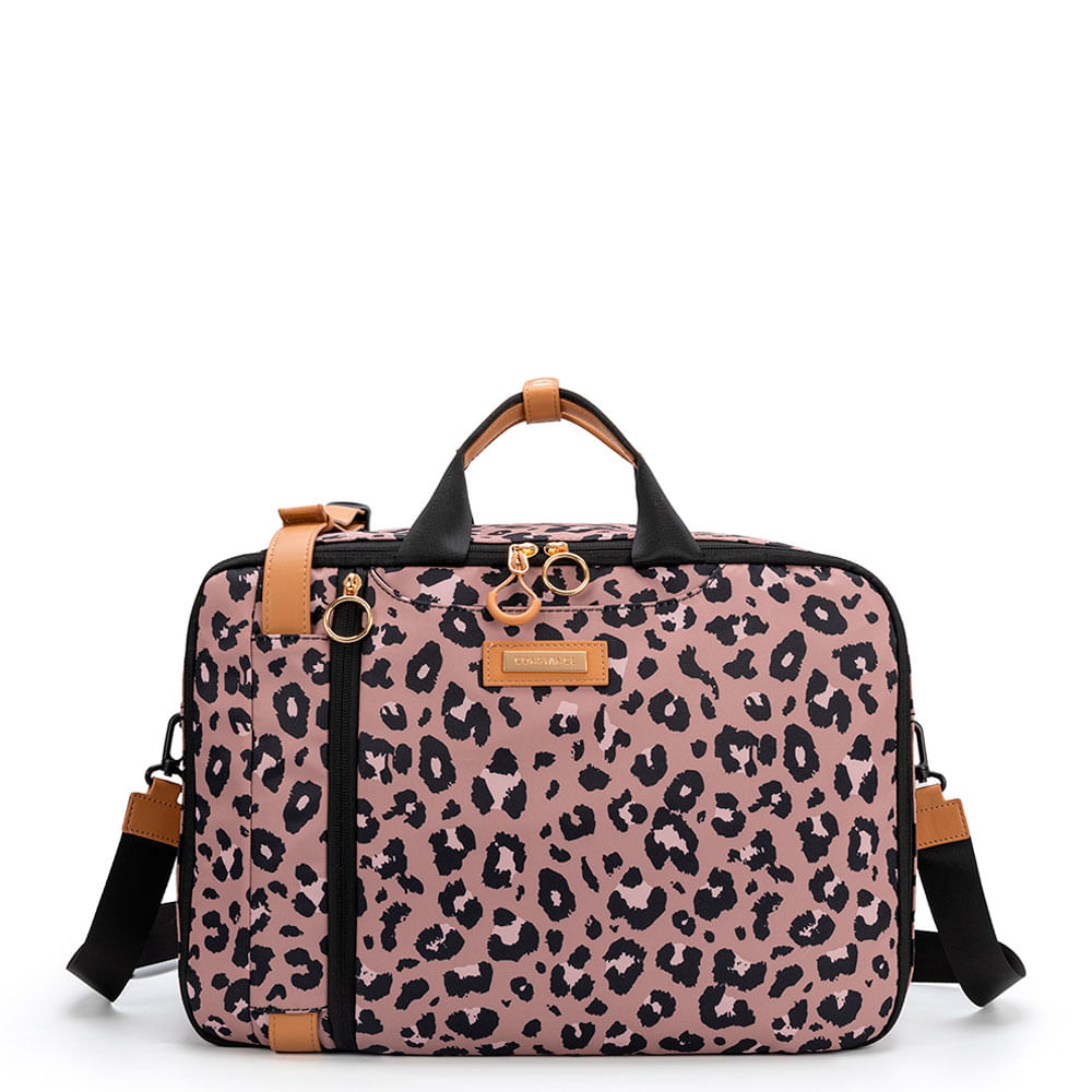 Mochila Nylon Estampada Onça