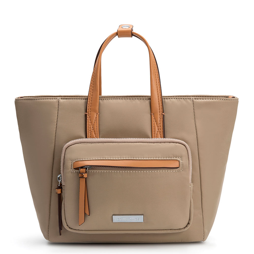 Bolsa Tiracolo Nylon Bege