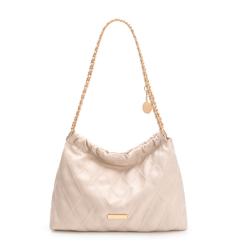 Bolsa Matelassê Corrente Off White