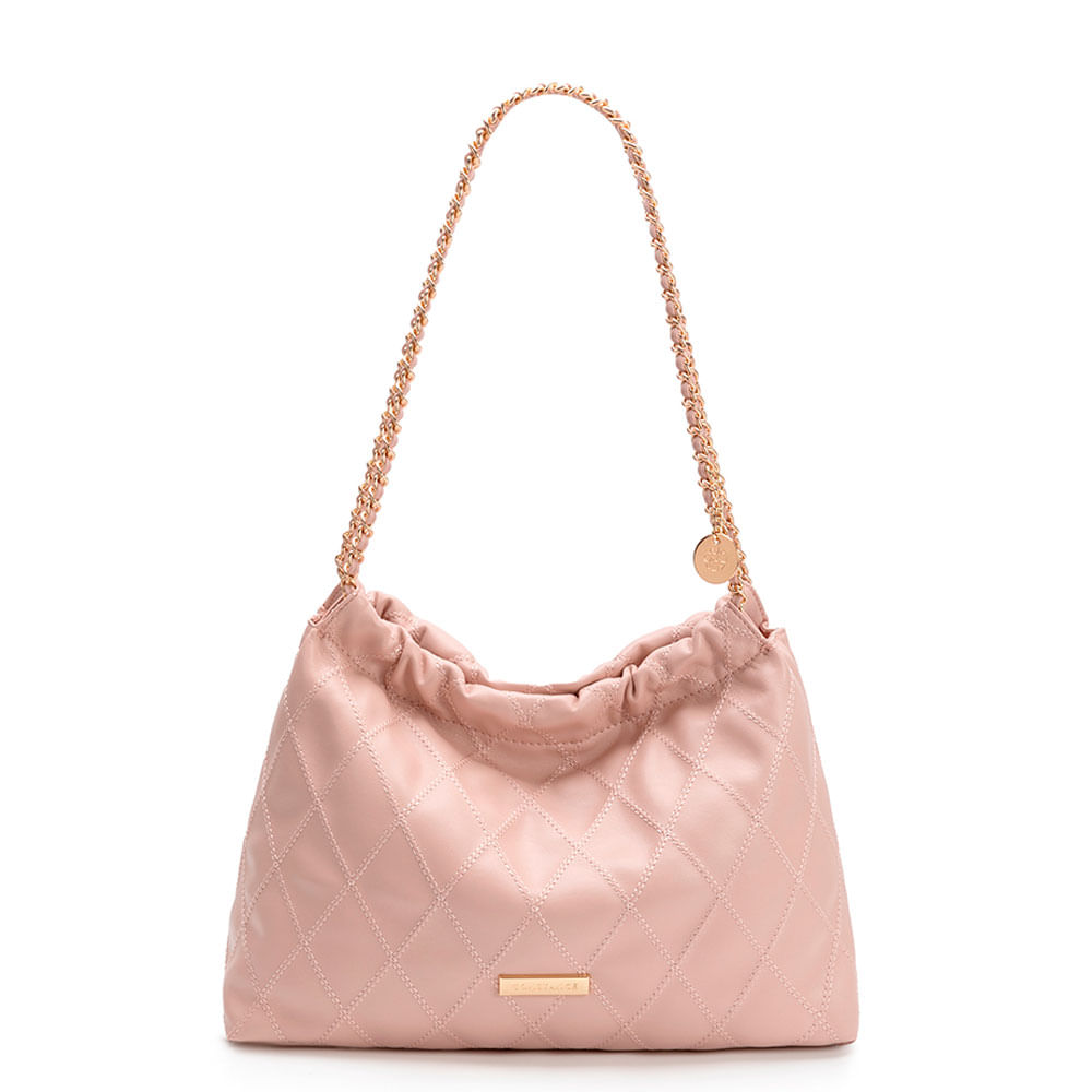 Bolsa Matelassê Corrente Nude