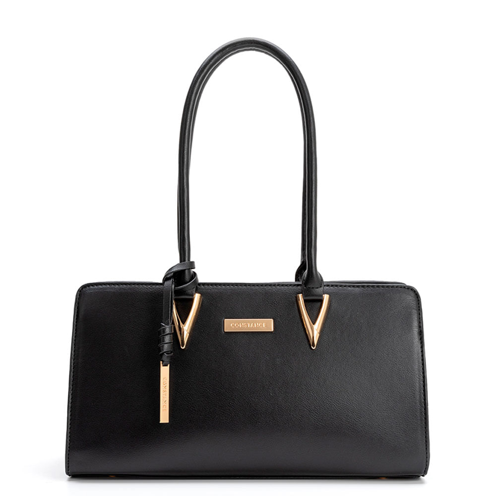 Bolsa Baguete Enfeite Preta