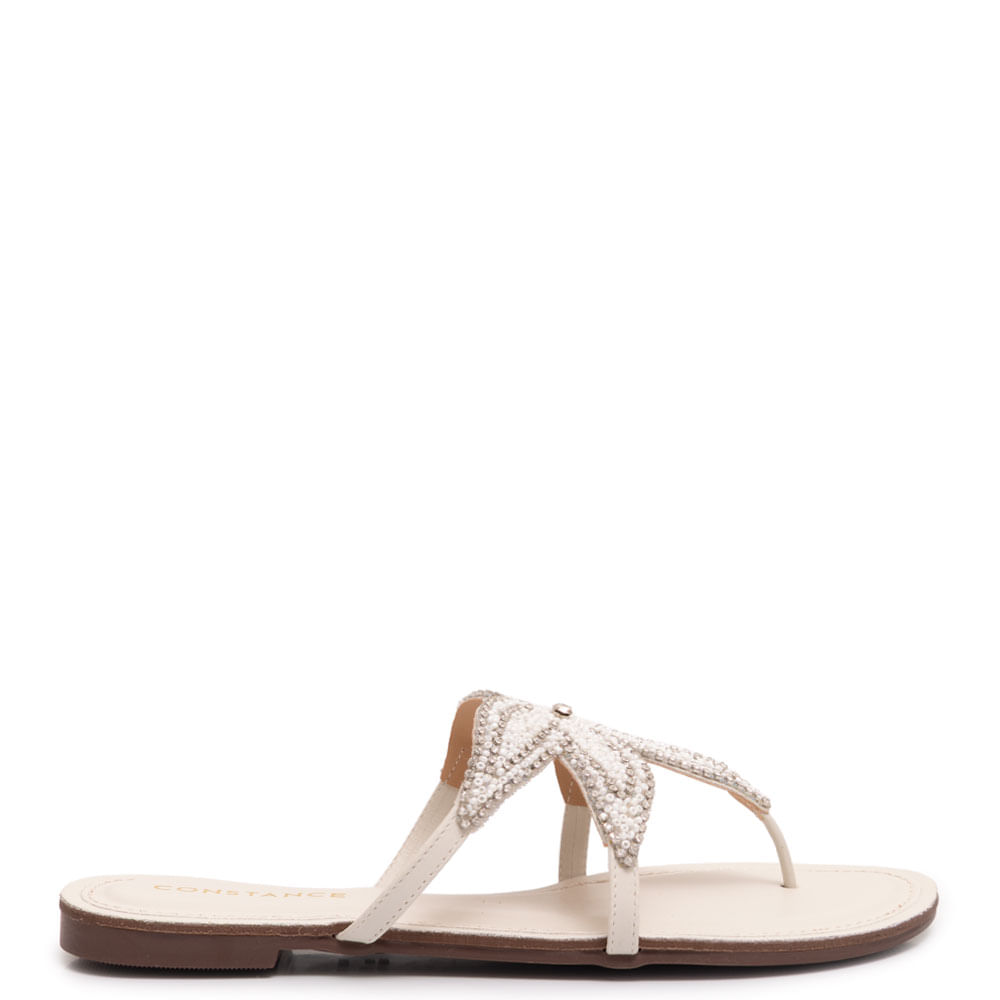 Rasteira Off White Pedraria