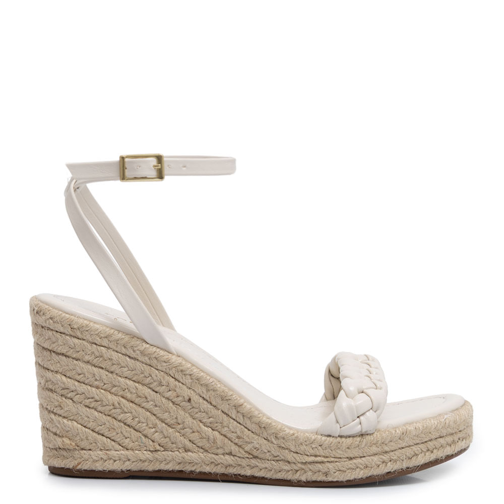 Anabela Off White Trança