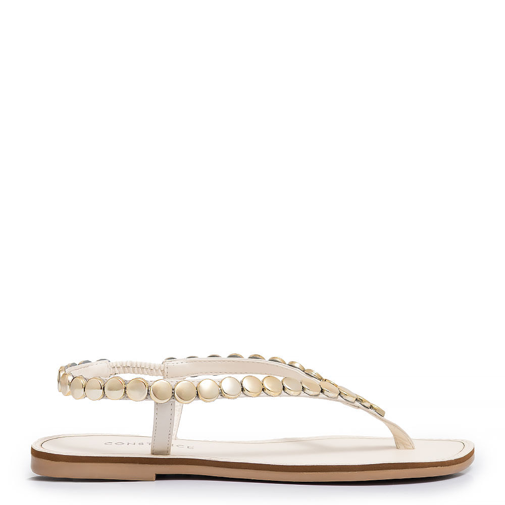 Rasteira Off White Tachas