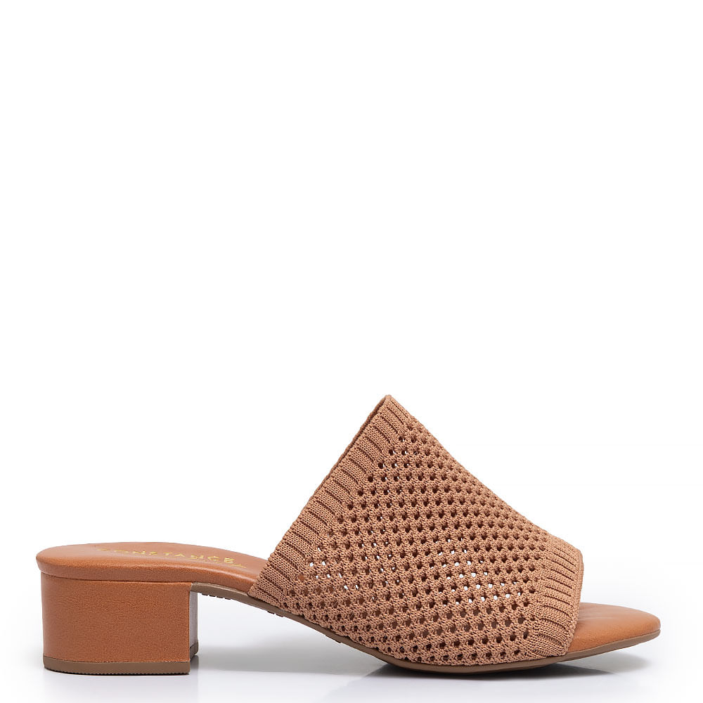 Tamanco Caramelo Knit Comfort