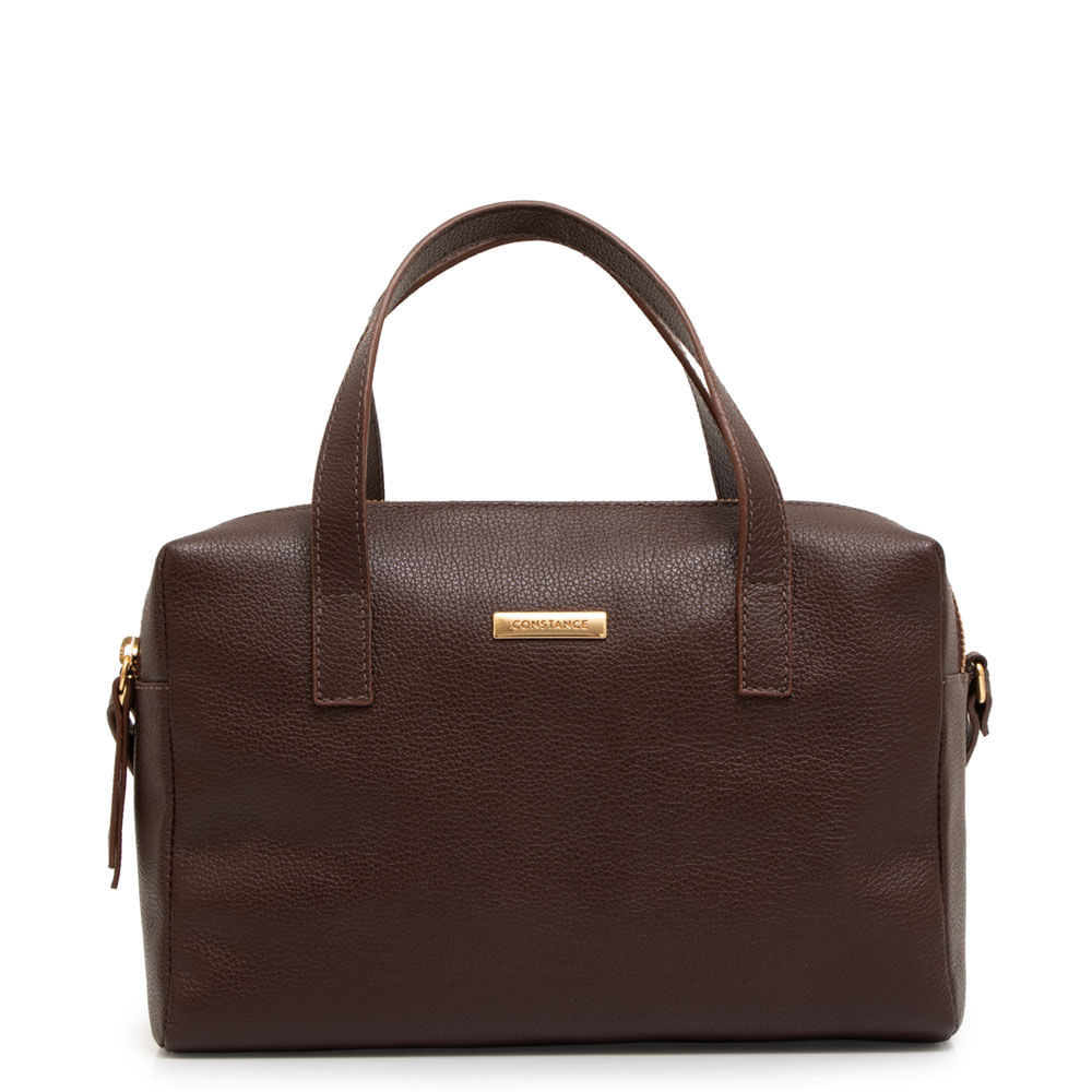 Bolsa Baú Couro Chocolate