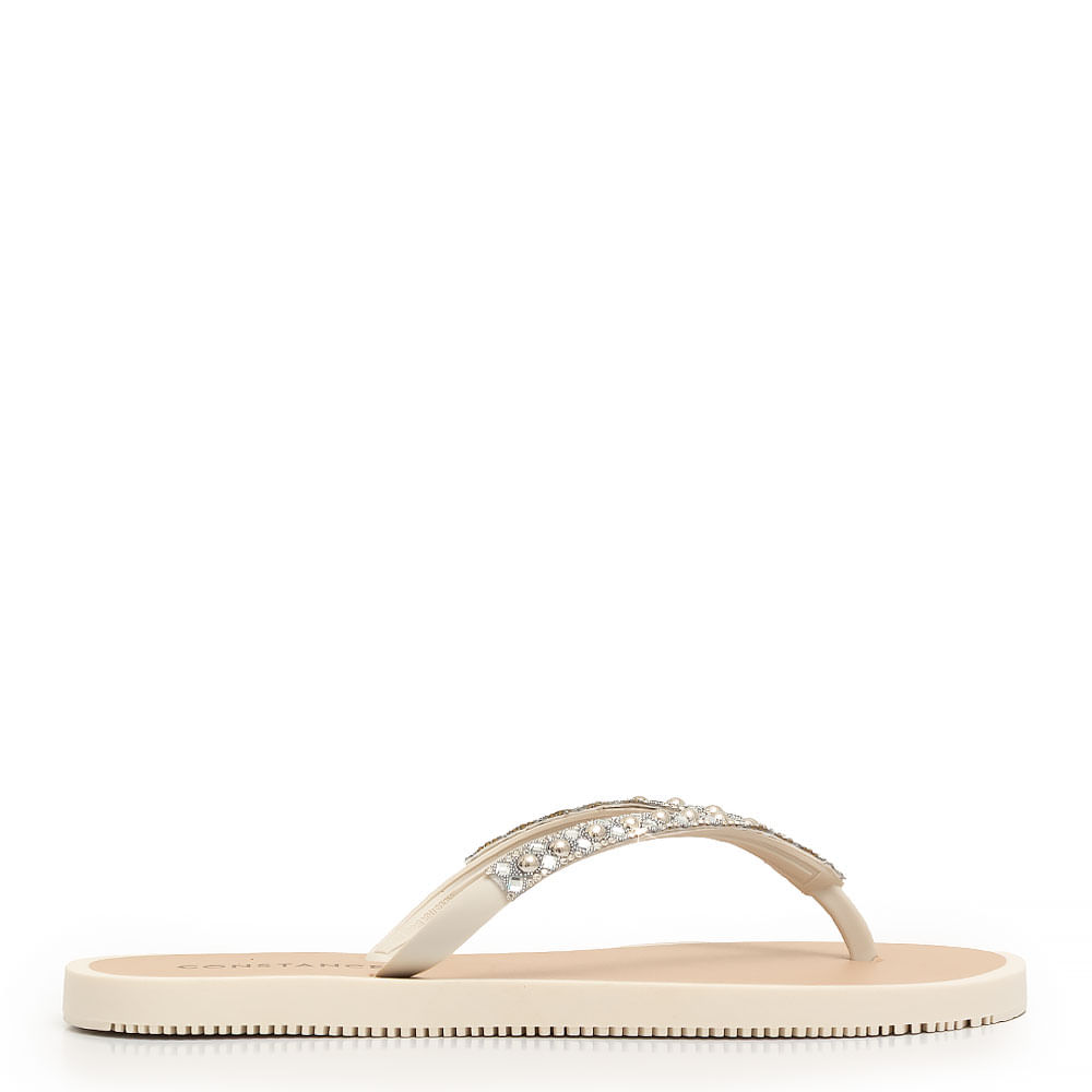 Chinelo Off White Pedraria