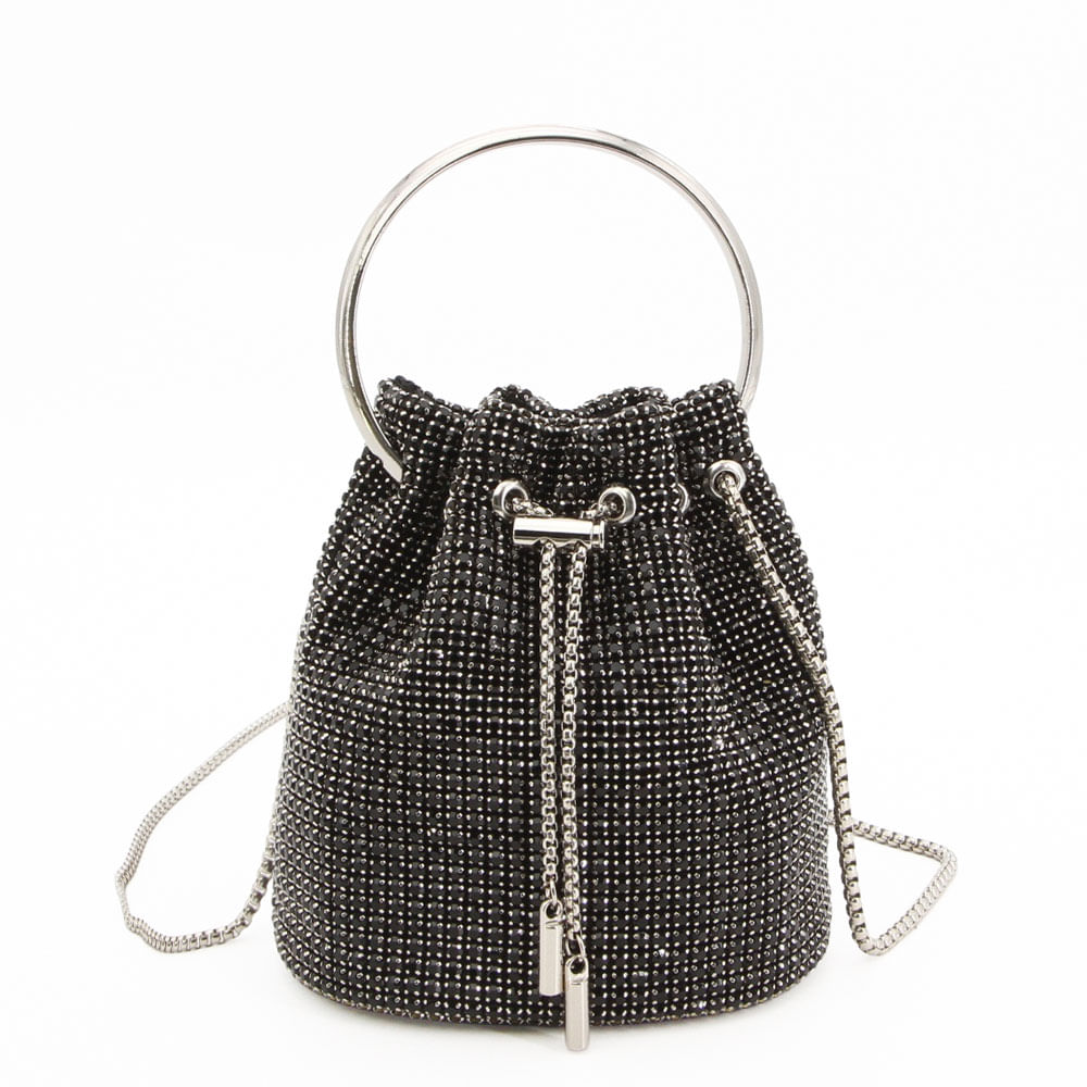 Clutch Strass Preta
