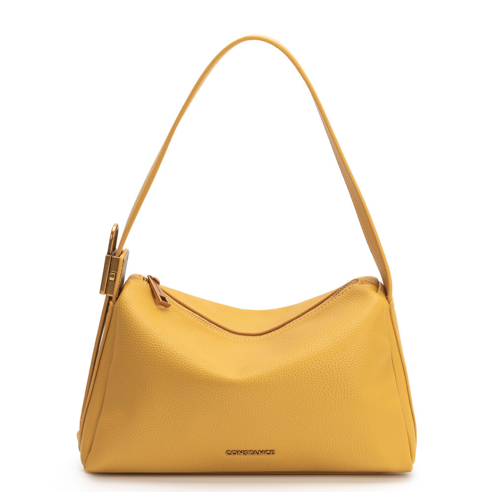 Bolsa de Ombro Cadeado Mostarda