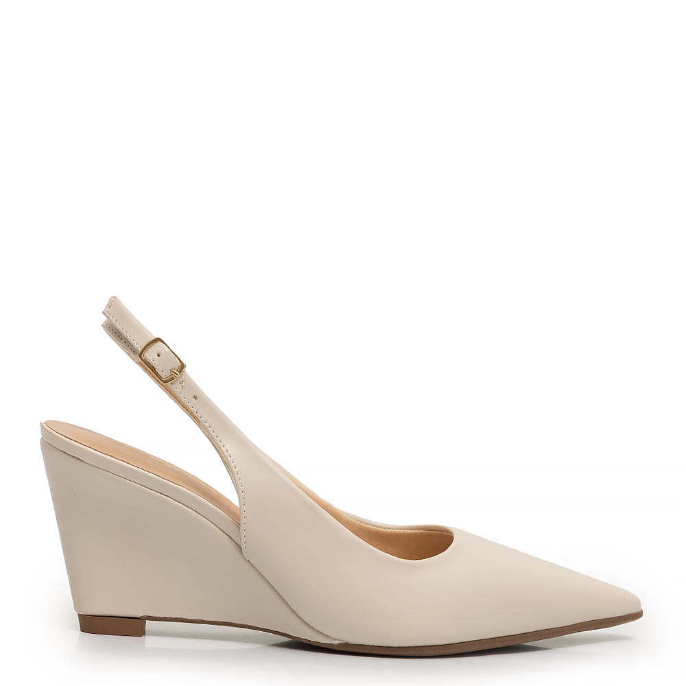 Scarpin Anabela Off White