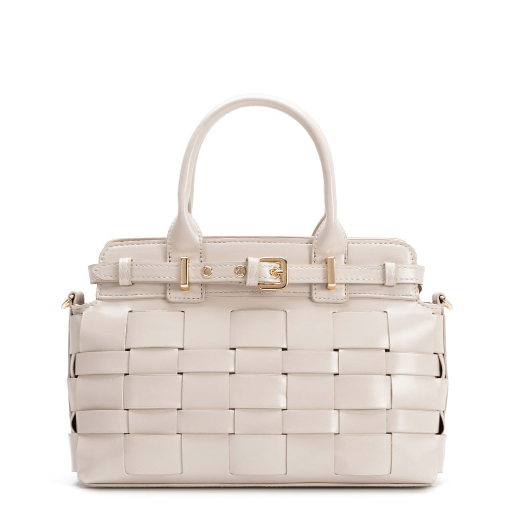 Bolsa Tiracolo Cinto Tressê Off White