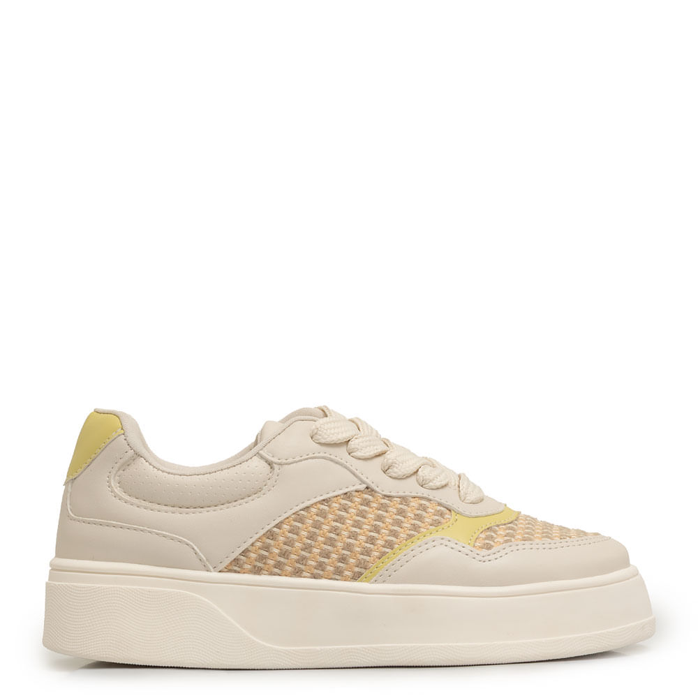 Tênis Off White Trama Colorida