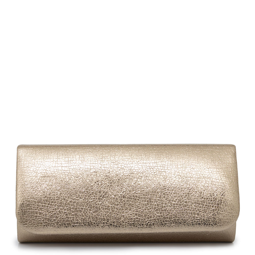 Clutch Metalizada Corrente Dourada