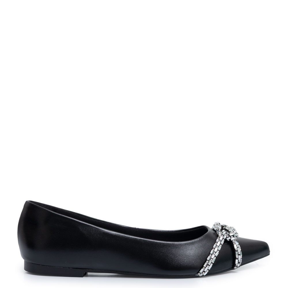 Sapatilha Preta Strass